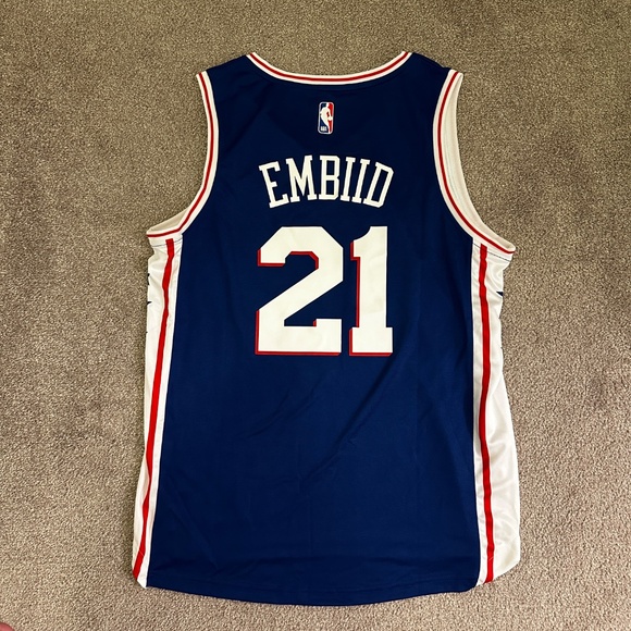 EUC Fanatics Joel Embiid Philadelphia 76ers Sixers Fast Break Team Jersey Size M - Picture 2 of 6